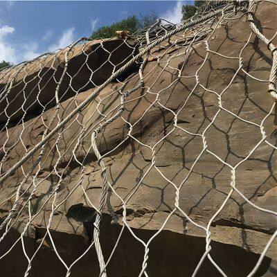 Double Twist Hexagonal Mesh Rockfall Netting Drapery System for for Rockfall Mitigation Slope Consolidation Works photo-6