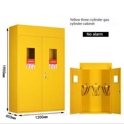 Durable Yellow/White Gas Cylinder Locker: Second Generation Sensor and Ventilation Fan System Vocational Training Schools/Technical Colleges.