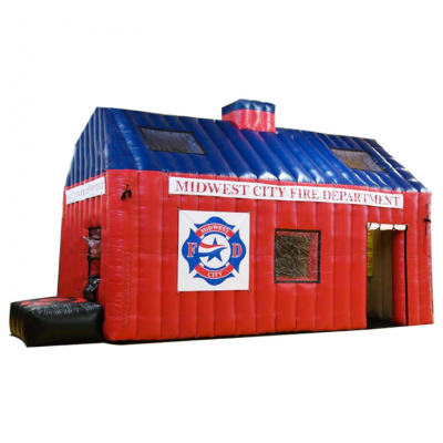 Fire Safety Education Inflatable Maze Tent for School Fire Drill and Emergency Training