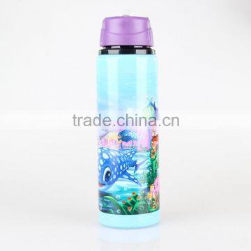 Colorful Concise Great High Quality Aluminium Sports Water Bottle With Plastic Handle