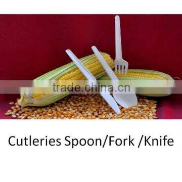 Biodegradable tableware Fork Spoon & Knife