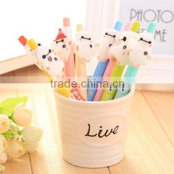 Cheap Custom Silicone Cartoon Ball-point Pen/promotion Gift Gel Ink Pen photo-2