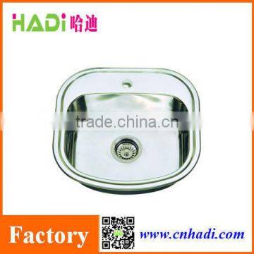 Small single bowl stainless steel sink for kitchen HD4947