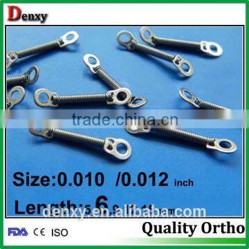 Dental orthodontic NiTi open coil spring /close coil spring