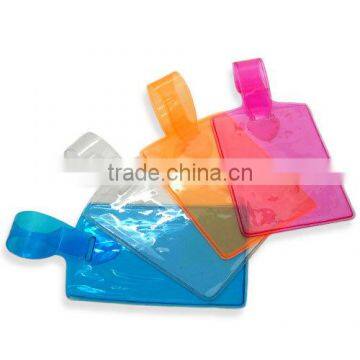 Transparent PVC luggage tag