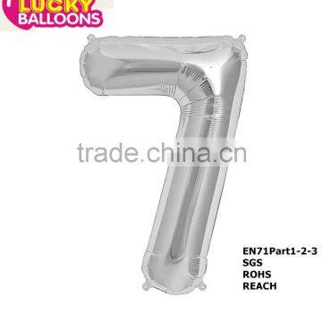 34 inch huge inflatable helium filled number balloons for decoration