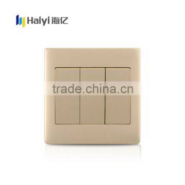 small MOQ china wholesale good quality 3 gang 2 way electrical wall switches                        
                                                                                Supplier's Choice