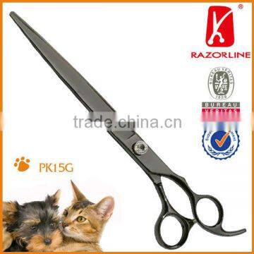 PK15 BLACK SUS440C Professiona Pet scissor TIJERAS DE MASCOTA