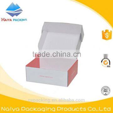 Kraft shipping cardboard box custom printed logo packing