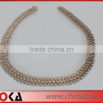Iron metal lace chains for garments