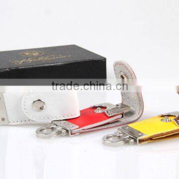 Leather usb thumbdrive flash memory 2 gb