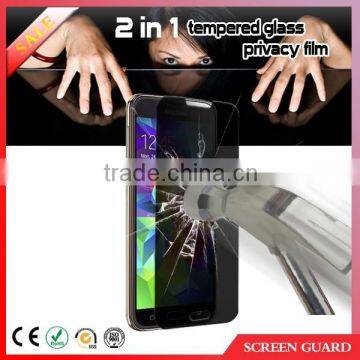 Privacy tempered glass screen protector for Samsung galaxy S5