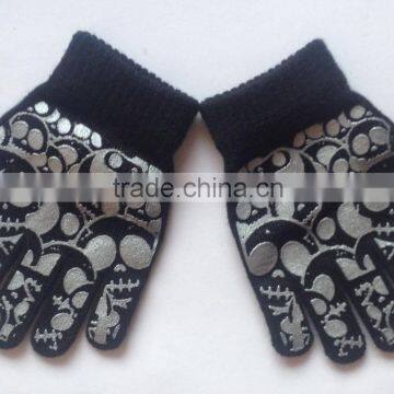Knit Acrylic Kids Magic Funny Gloves Gripper Gloves 6'' photo-3