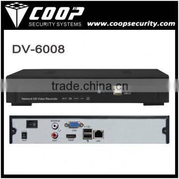 H.264 8CH 1080P Support 1HDD 1U NVR