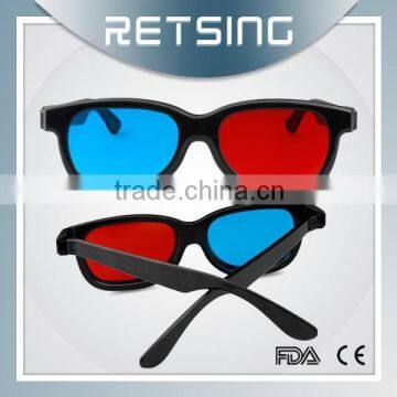 Red blue plastic frame ocular 3d