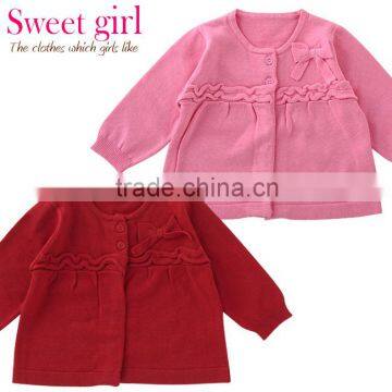 High Quality Childrens Girl Clothing Garments Cute Kids Clothes Infant Baby Wear Knitted Cardigan Japanese Wholesale photo-2
