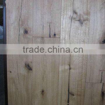 hand scraped horse nail & natural oiled oak flooring
