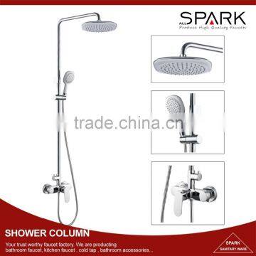 Hot sell wall mounted bathroom bath brass shower column set