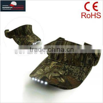 real tree forest LED camo visor