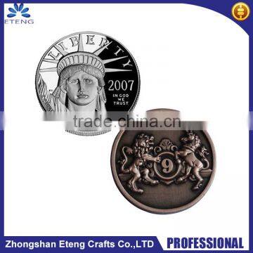 Folk art custom souvenir coins,custom stamping copper coin