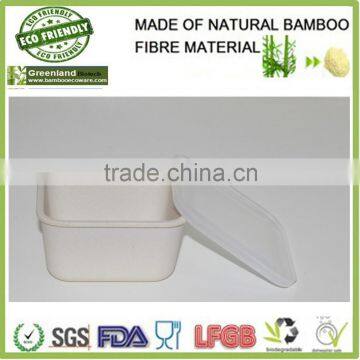 Convenient White Bamboo Fibre Storage Boxes, Food Storage