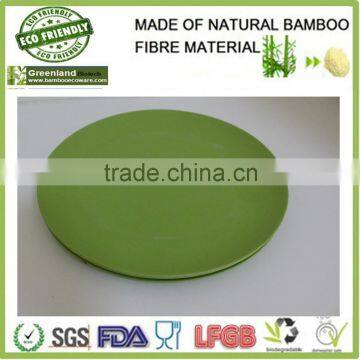 GO GREEN bamboo fibre tableware ,hot selling plate