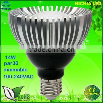 dimmable led par30 led lamp 100-240VAC