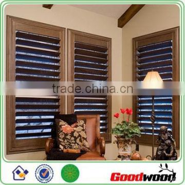 Custom Made Decorative Interior Stained Wooden Shutters