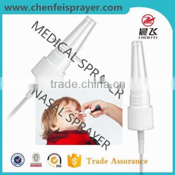 Use in bottle fine mist sprayer decongestant nasal mist spray pump in any color and also can be custom