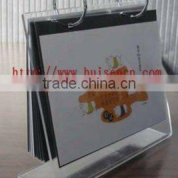 High quality Transparent acrylic calendar holde for desktop display