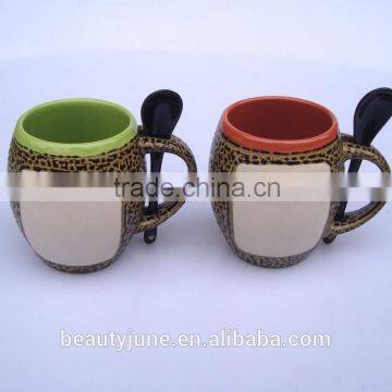 Ceramic Coffee Tea Mug Mugs Cup Cups With Spoon and Handle for Promotional Gifts photo-5