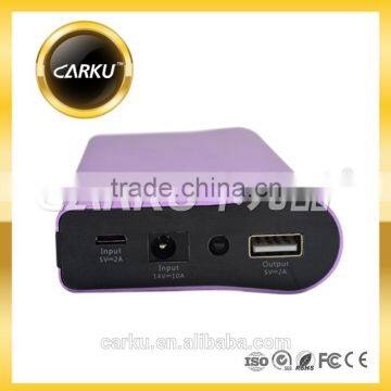 carku power bank 14V10A input being full charged in 25mins back-up mobile phone battery