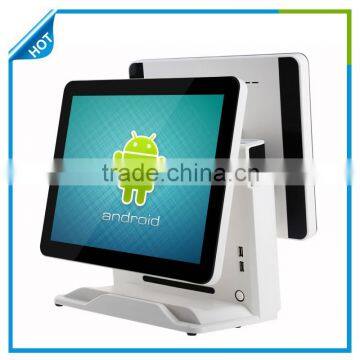 15 inch android dual screen pos system all in one pos system for retail industry android pos system all in one (Gc066)