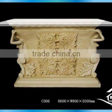 Cast Stone Carved Table Base photo-3