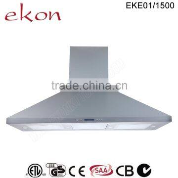 Hote Sales SAA Approved Big Suction Power 150cm Stainless Steel Double Motors Kitchen Hood