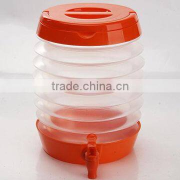Plastic Portable Foldable & Collapsible Beverage Holder and Dispenser