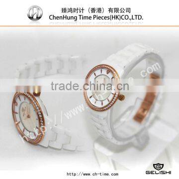 Refined 10 atm smart q z ceramic watch 2014