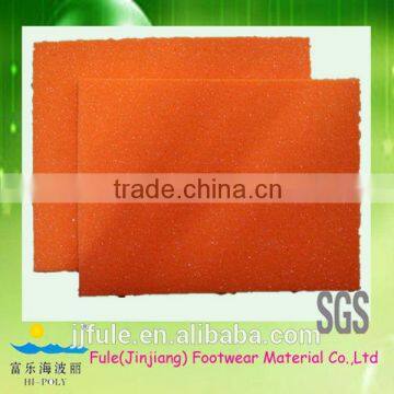 shoe insole material orange high elastic pu foam