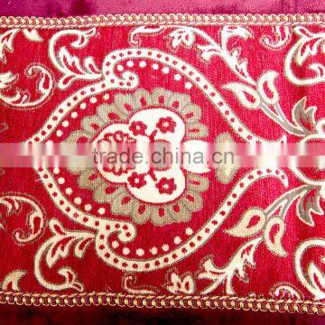 Merchandising Paisley Runner Table Cloth With Velvet Border photo-4