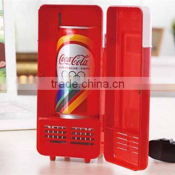 Freezing & Heating Mini Fridge USB Cooler For Bottle 1 Box Drink photo-3