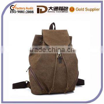 2015 New Design Canvas Drawstring Backpack for Men