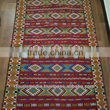 Moroccan berber Hand woven small Kilim rug 200cm x 126cm
