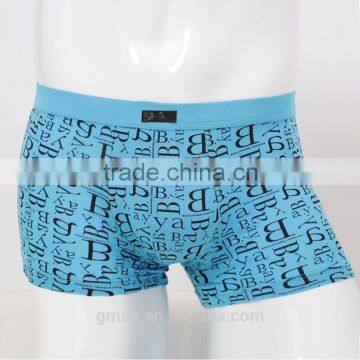 gold supplier Short boxer 95% cotton 5% spandex underwear OEM logo underwear sexy mens underwear