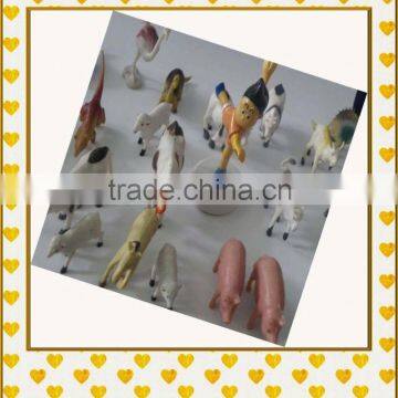 plastic cartoon animal small plastic customized pvc vinyl doll