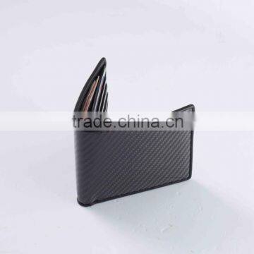 free shipping HOT Bifold Wallet Men's carbon fiber purse/ID Card Holder Slim Purse Gift Hot Selling