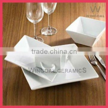 16pcs square porcelain dinner set