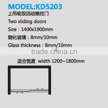 China Supplier Glass Shower Sets Glass Sliding Door(KD5203) photo-2