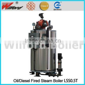 500kg Fuel Gas Steam Boiler for Glass Bottle Washing Machine