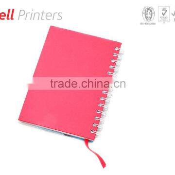Colorful Spiral bound notepad 70 gsm ruled paper from India