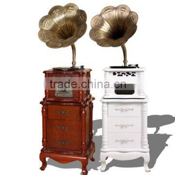 Home Classic USB CD Bluetooth Gramophone player with brass horn